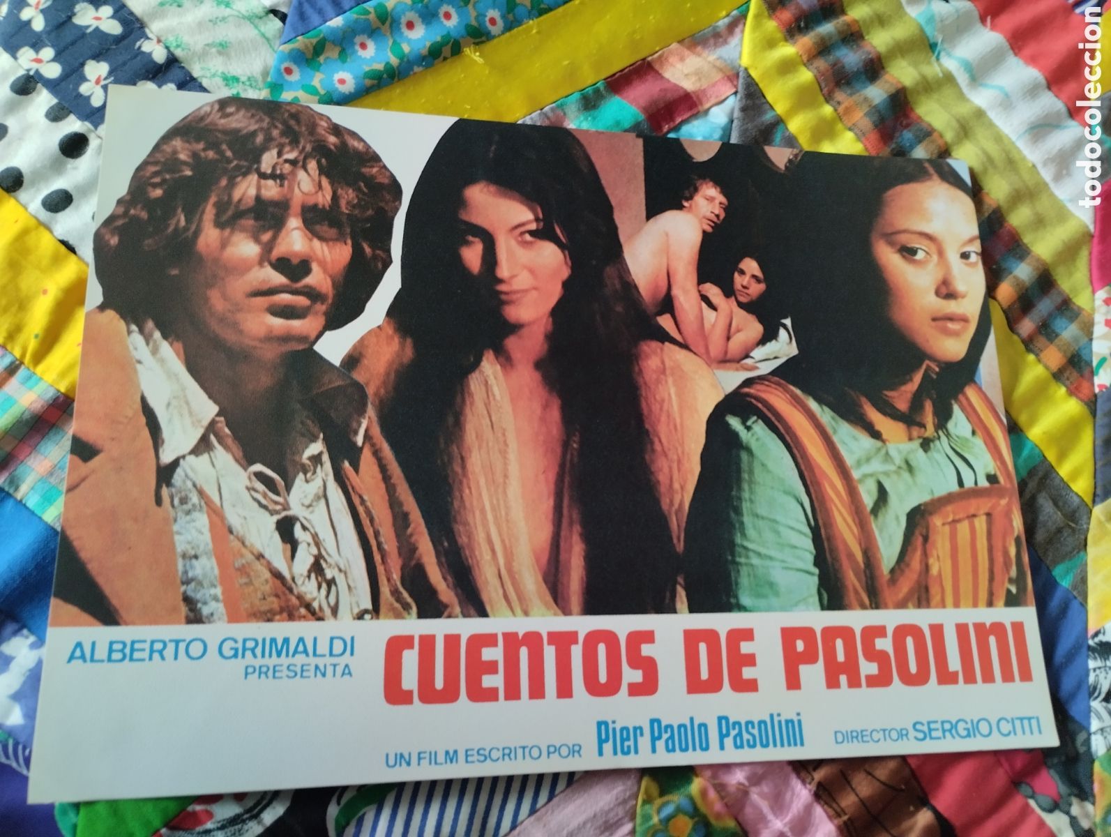 Cine: 12 FOTOCROMOS - CUENTOS DE PASOLINI - SET COMPLETO