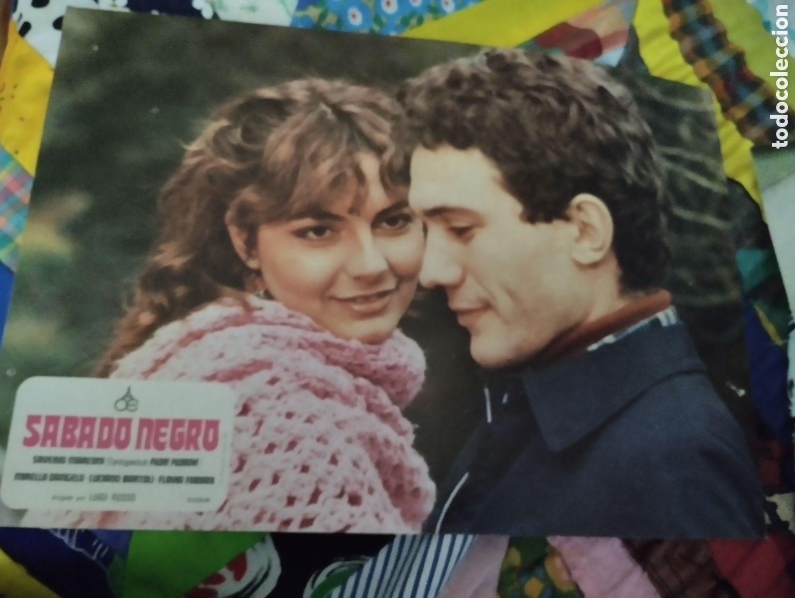 Cine: 12 FOTOCROMOS - SABADO NEGRO - SET COMPLETO