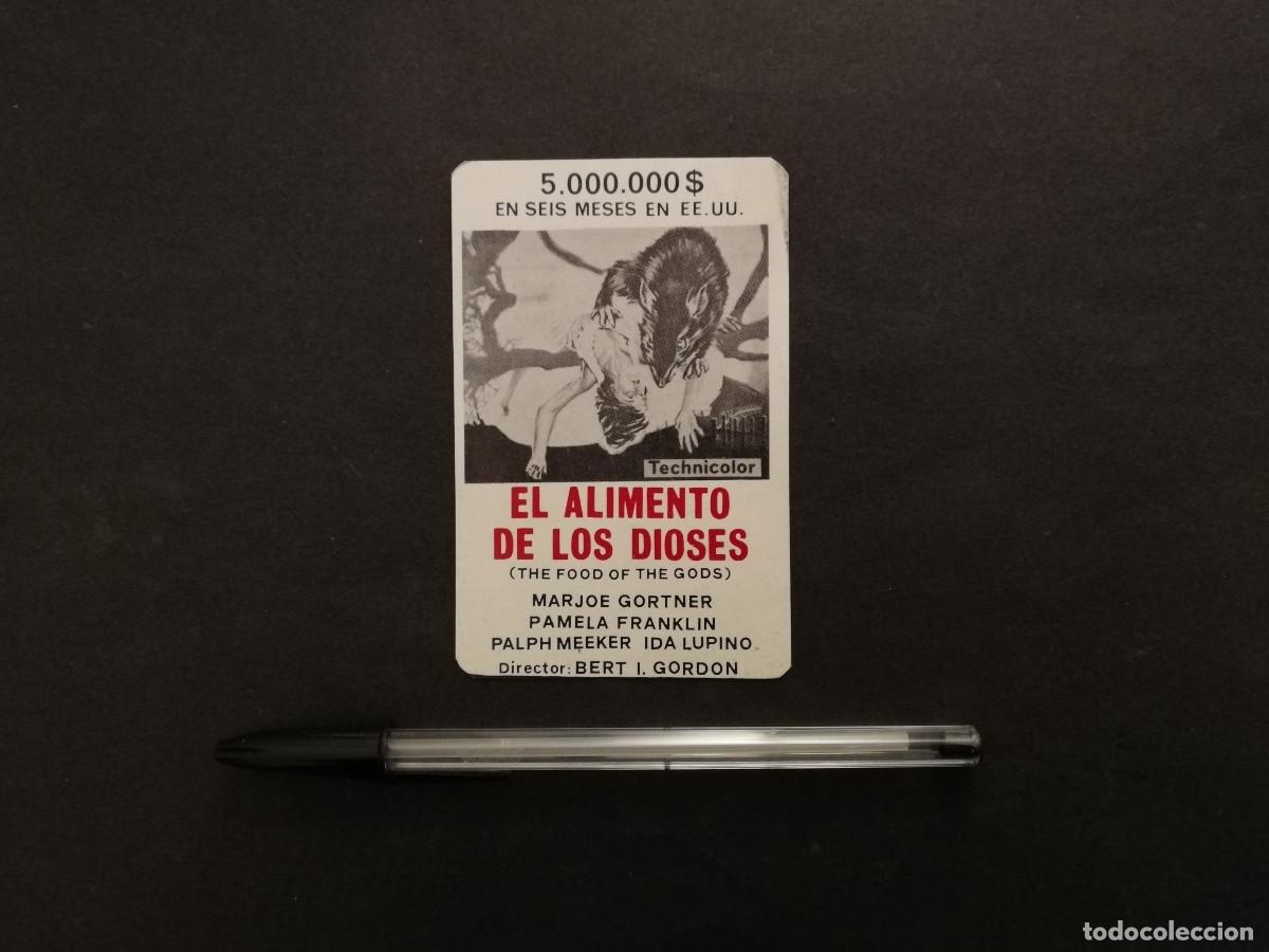 Cine: ANTIGUA TARJETA ACARTONADA - EL ALIMENTO DE LOS DIOSES - CIENCIA FICCION - BERT I GORDON