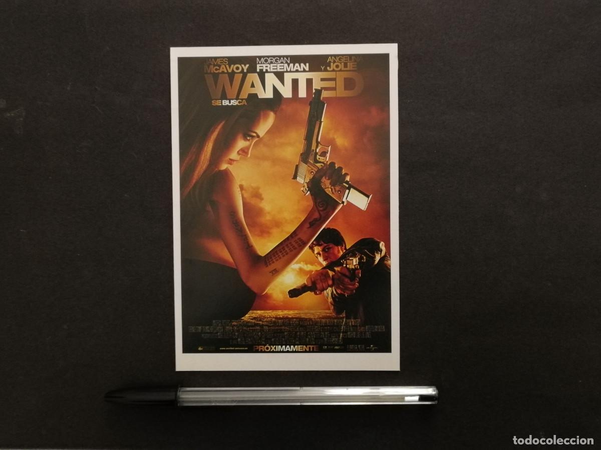 Cine: FICHA COLECCIONABLE -10*15- WANTED - ANGELINA JOLIE