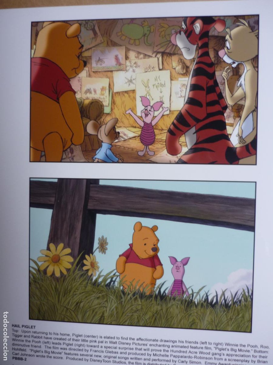 Cine: piglet's big movie - foto original color - Winnie the Pooh animacion walt disney Francis Glebas
