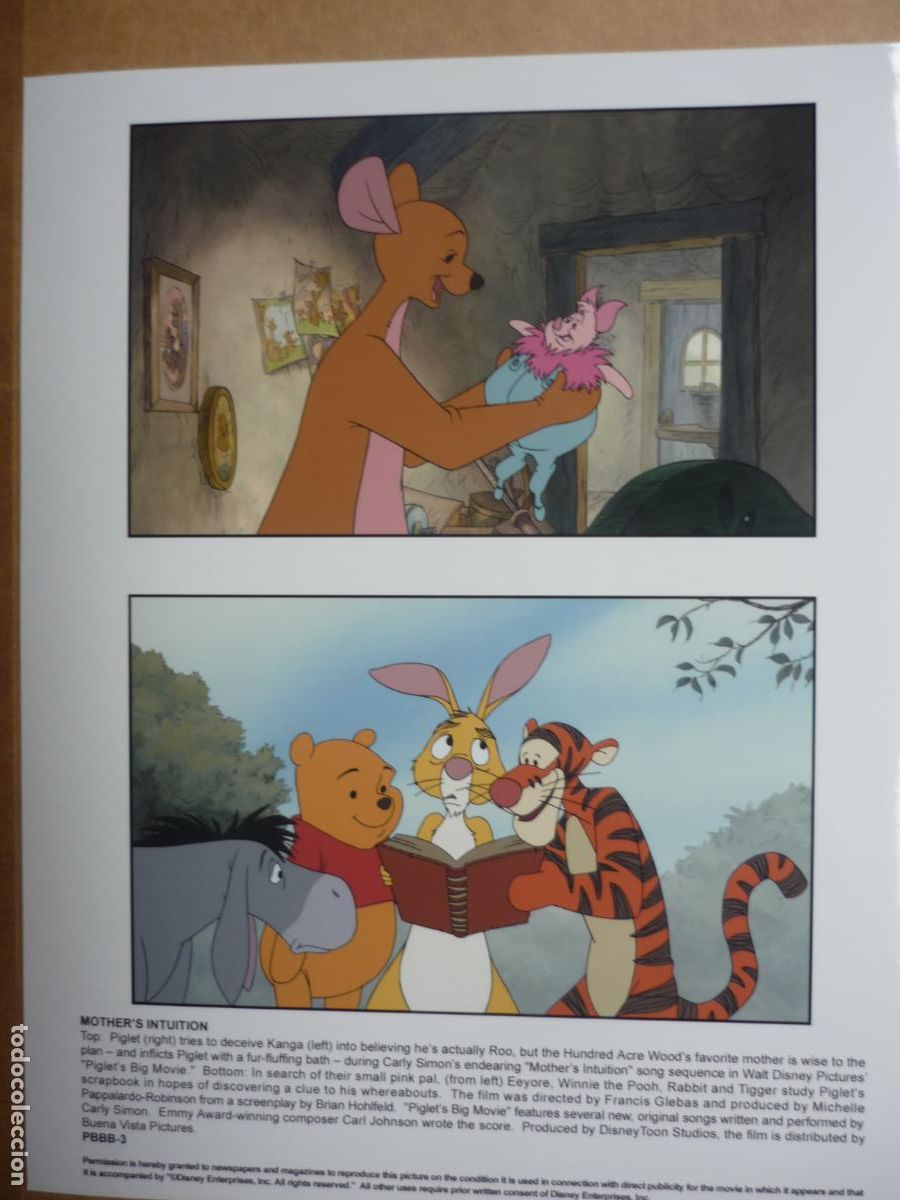Cine: piglet's big movie - foto original color - Winnie the Pooh animacion walt disney Francis Glebas