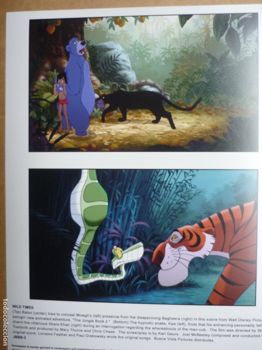 Cine: the jungle book 2 - foto original color - el libro de la selva 2 animacion walt disney
