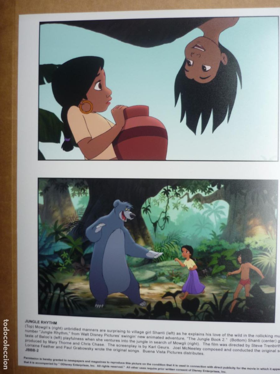 Cine: the jungle book 2 - foto original color - el libro de la selva 2 animacion walt disney