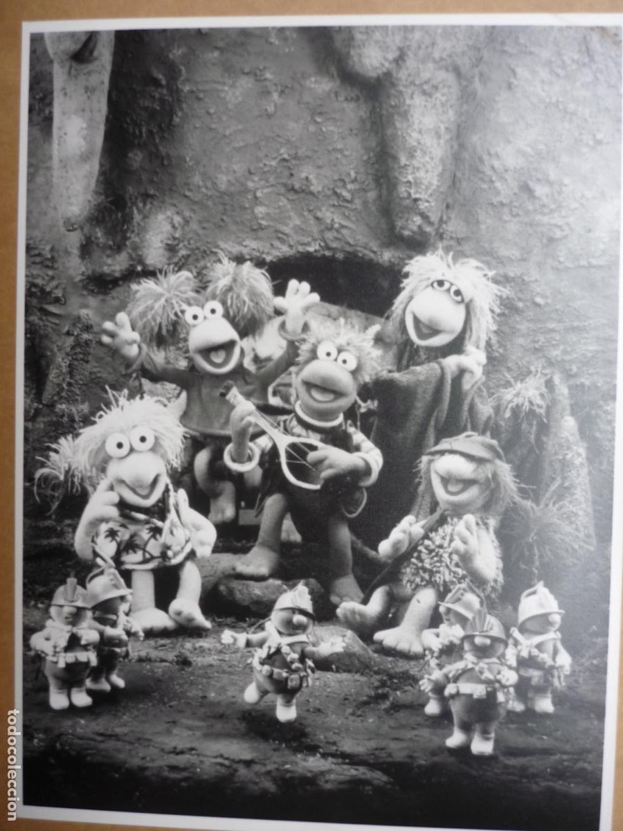 Cine: los fraguel - foto original b/n - Fraggle Rock jim henson animation