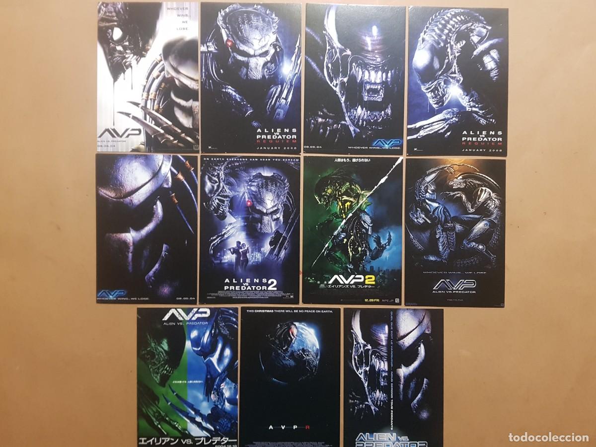Cine: LOTE: 11 POSTALES ALIEN VERSUS PREDATOR
