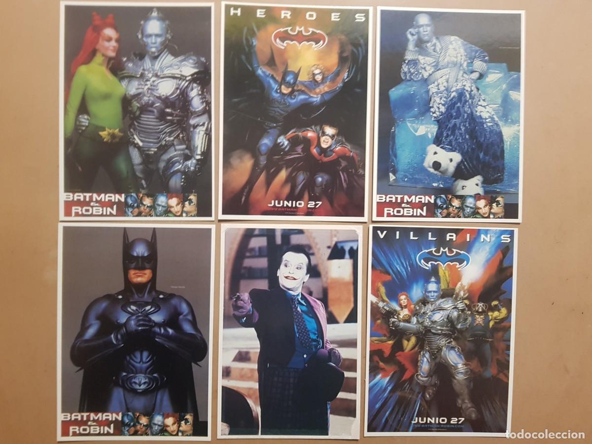 Cine: LOTE: 6 POSTALES DE BATMAN