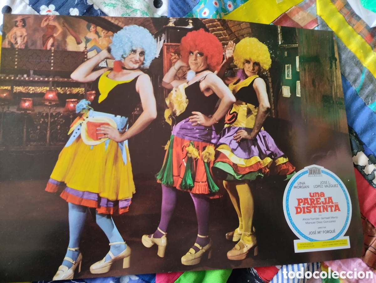 Cine: 12 FOTOCROMOS - LINA MORGAN - UNA PAREJA DISTINTA - SET COMPLETO