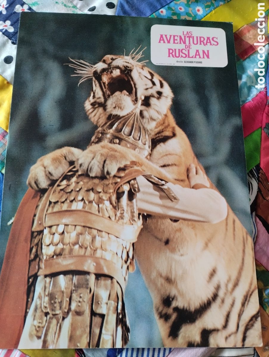 Cine: 12 FOTOCROMOS - LAS AVENTURAS DE RUSLAN - SET COMPLETO