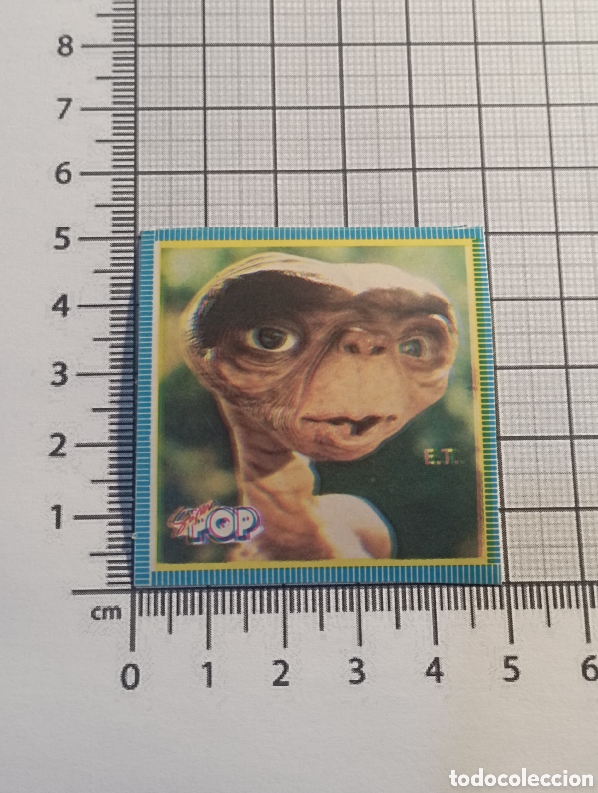 Cine: Pegatina cromo E.T extraterrestre