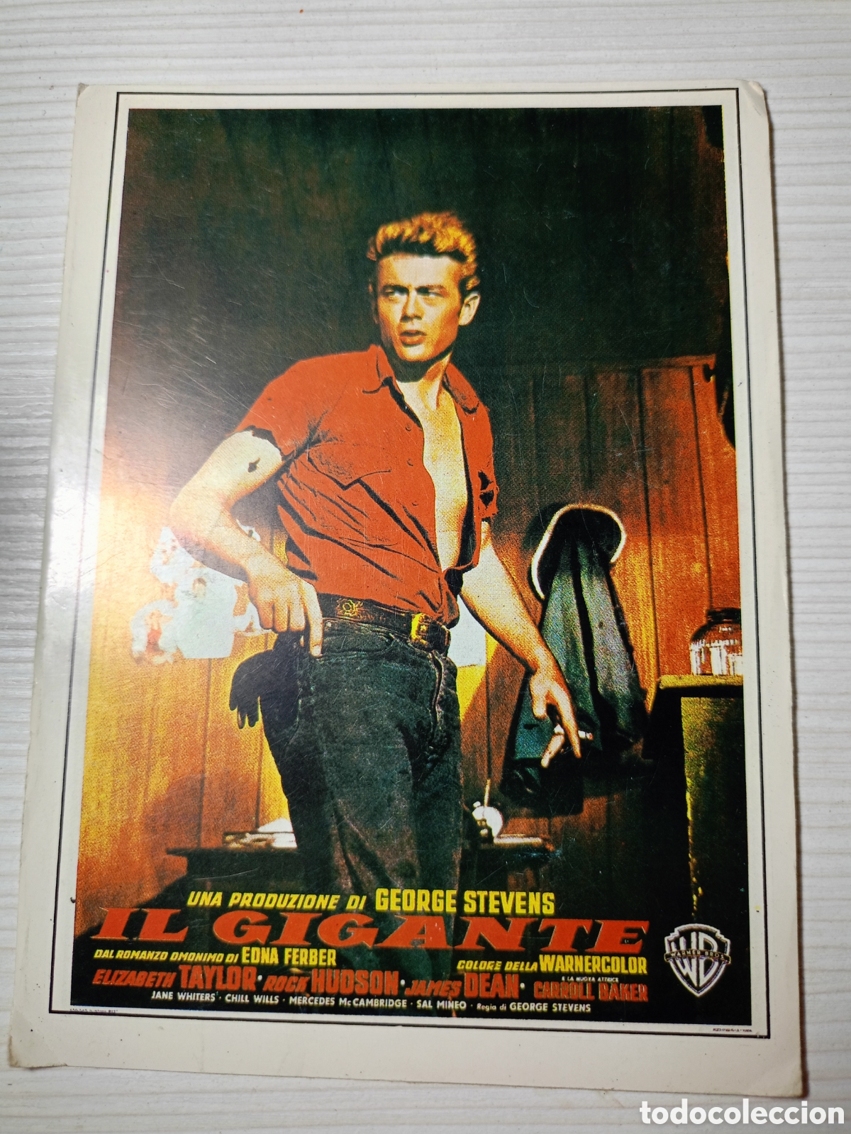 Cine: postal cine James Dean gigante