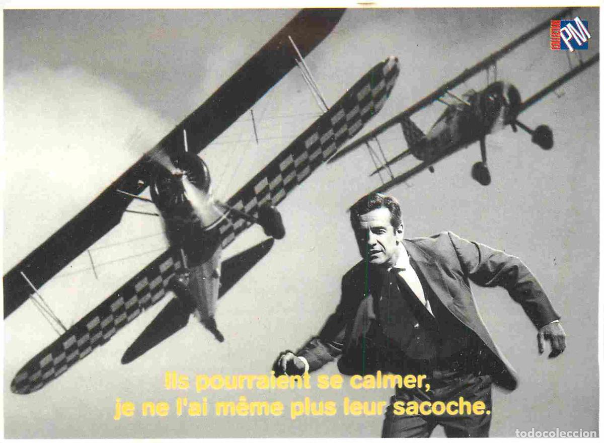 Cinema: Carte Postale - Cinema - Image de Film - Cary Grant - La Mort aux trousses - Avions - CPM - Voir Sca