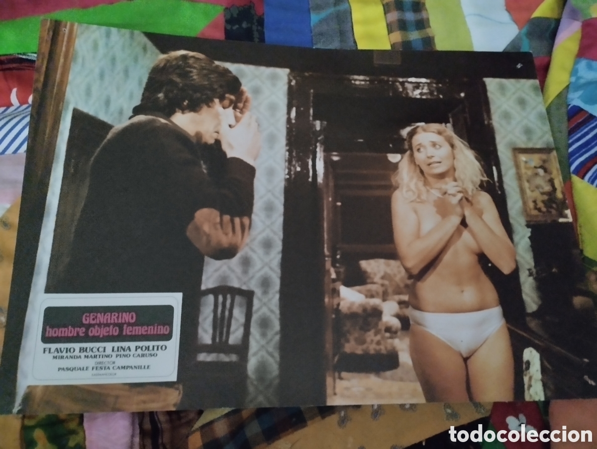 Cine: 12 FOTOCROMOS - GENARINO HOMBRE OBJETO FEMENINO - SET COMPLETO