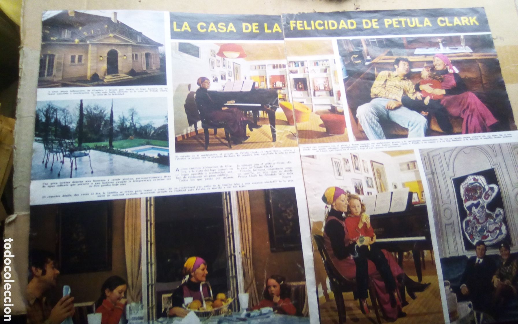 Kino: La casa de la felicidad de Petula Clark. Hojas recorte revista &iexcl;Hola! N&deg; 1325. Fecha 17-01-1970.