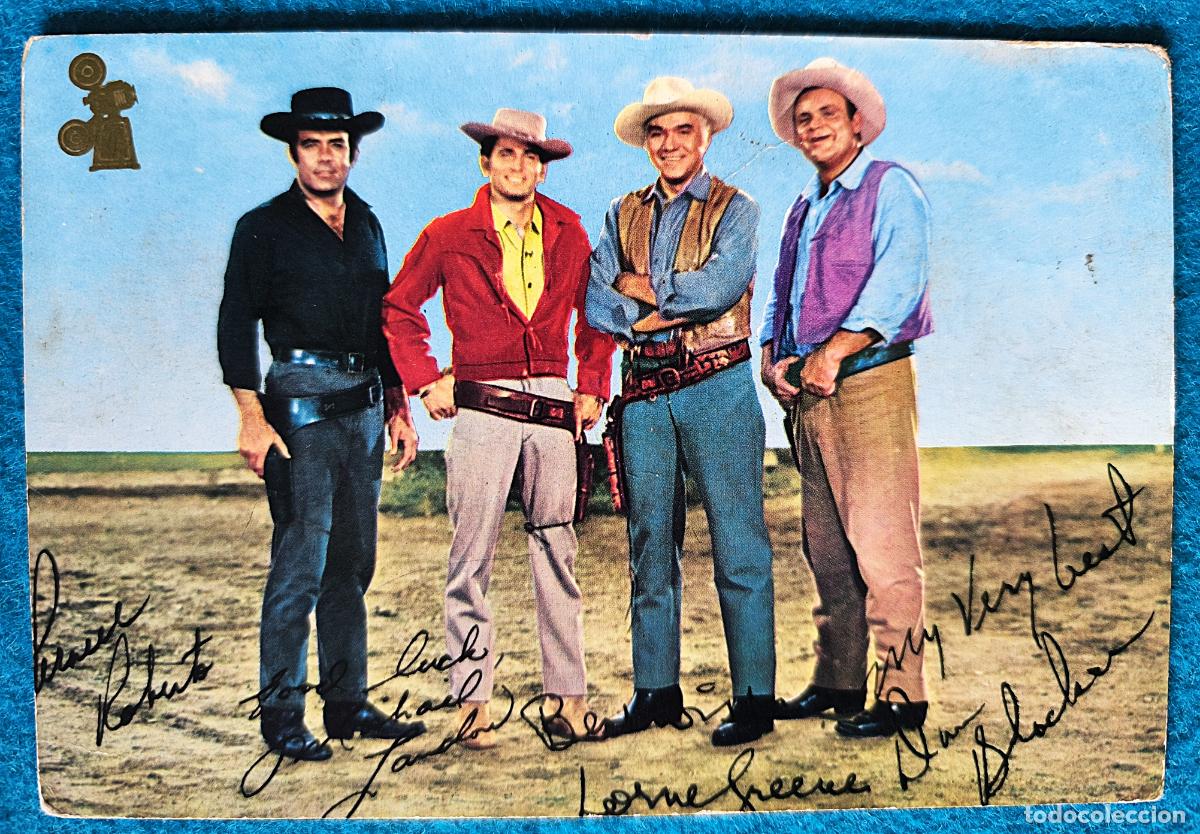 Cin&eacute;ma: RW POSTAL ARTISTAS CINE ACTORES BONANZA SERIE DE TV PA524