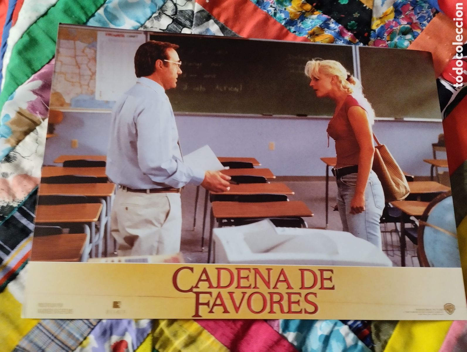 Cine: 12 FOTOCROMOS - CADENA DE FAVORES - SET COMPLETO