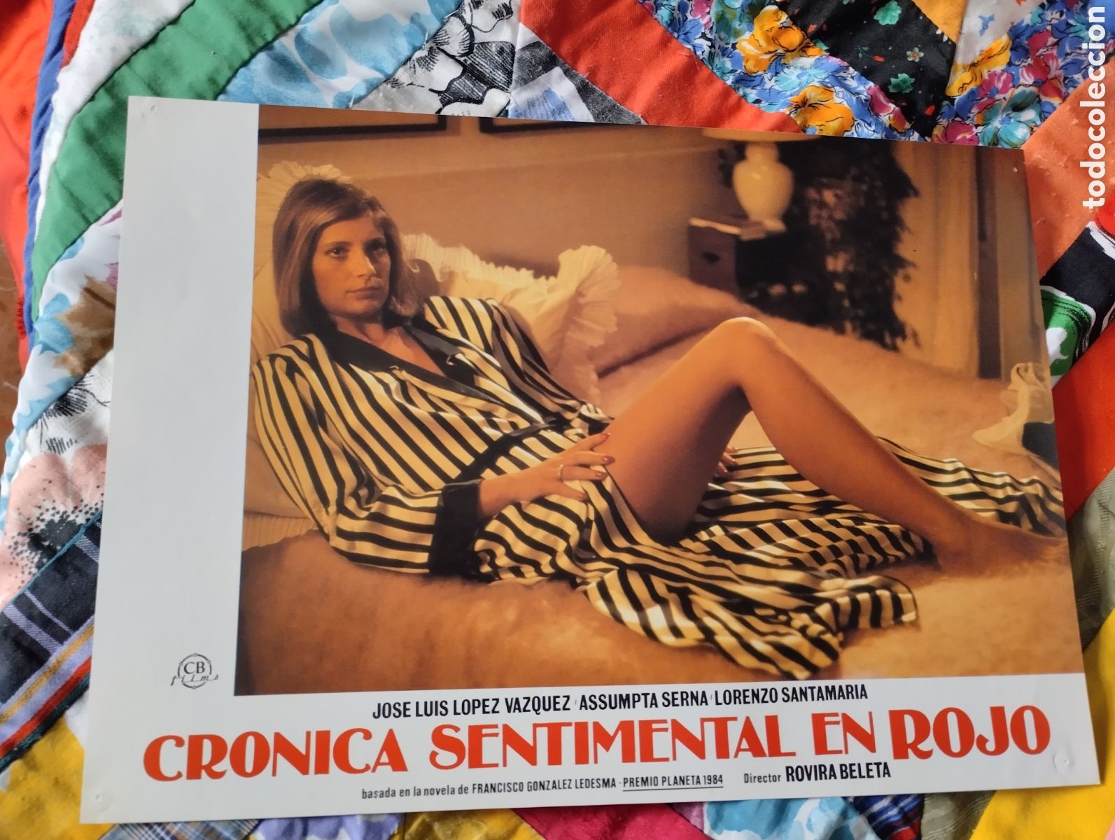 Cine: 12 FOTOCROMOS - CRONICA SENTIMRNTAL EN ROJO - SET COMPLETO