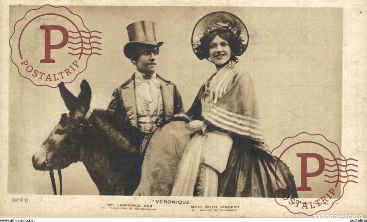 Cinema: Veronique Mr Lawrence Rea and Miss Ruth Vincent Rotary Photo ANE DONKEY EZEL ESEL MULES donkeycollec