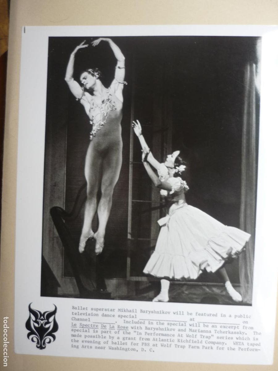 Cinema: Mikhail Baryshnikov marianna tcherkassky - foto original b/n - dancers