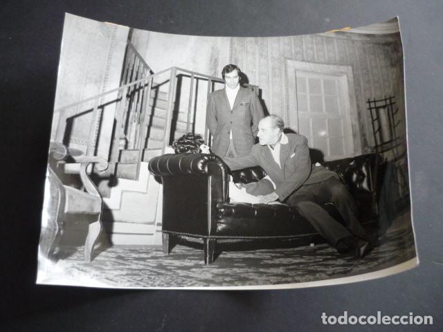 Cinema: SIMON ANDREU Y LUIS ESCOBAR ACTOR ANTIGUA FOTOGRAFIA 18 X 24 CM