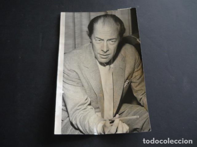 Kino: REX HARRISON ACTOR ANTIGUA FOTOGRAFIA 18 X 11,5 CM