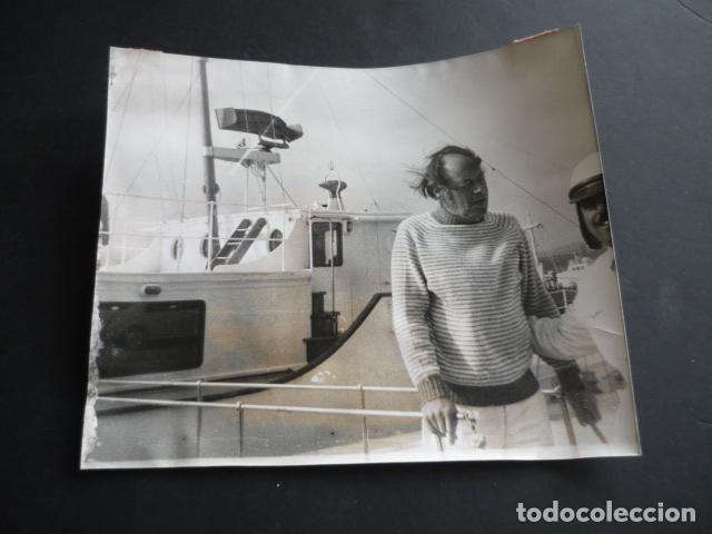 Cinema: REX HARRISON ACTOR EN ARRECIFE ANTIGUA FOTOGRAFIA 21 X 18 CM