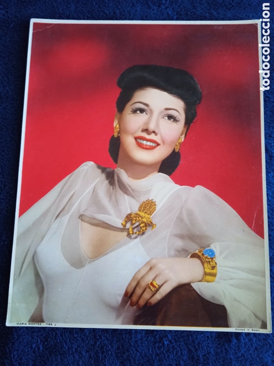 Cine: CROMOLITOGRAF&Iacute;A - MARIA MONTEZ -TAMA&Ntilde;O 25X20