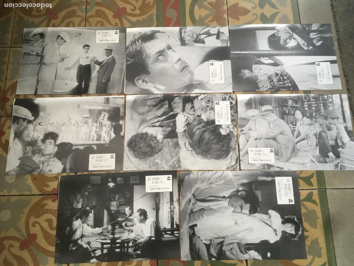 Cine: el perro rabioso akira kurosawa 8 foctocromos originales