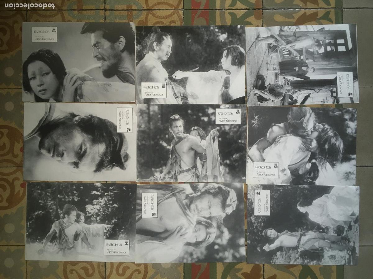 Cine: rashomon akira kurosawa 9 foctocromos originales