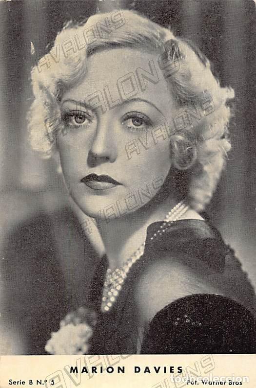 Kino: Postal de la actriz Norteamericana Marion Davies (1897-1961)