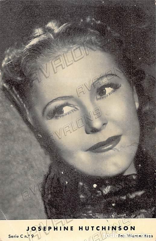 Kino: Postal de la actriz Norteamericana Josephine Hutchinson (1903-1998)