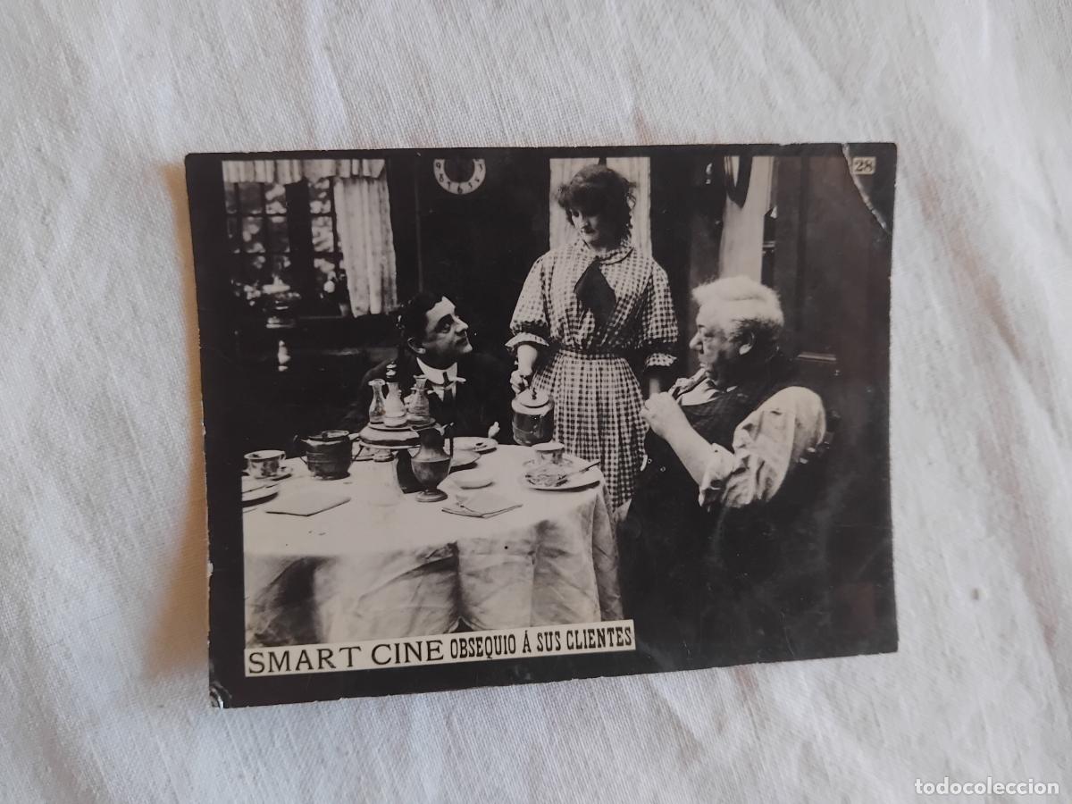 Cine: FOTOCROMO DE CINE MUDO. SMART CINE OBSEQUIO A SUS CLIENTES.