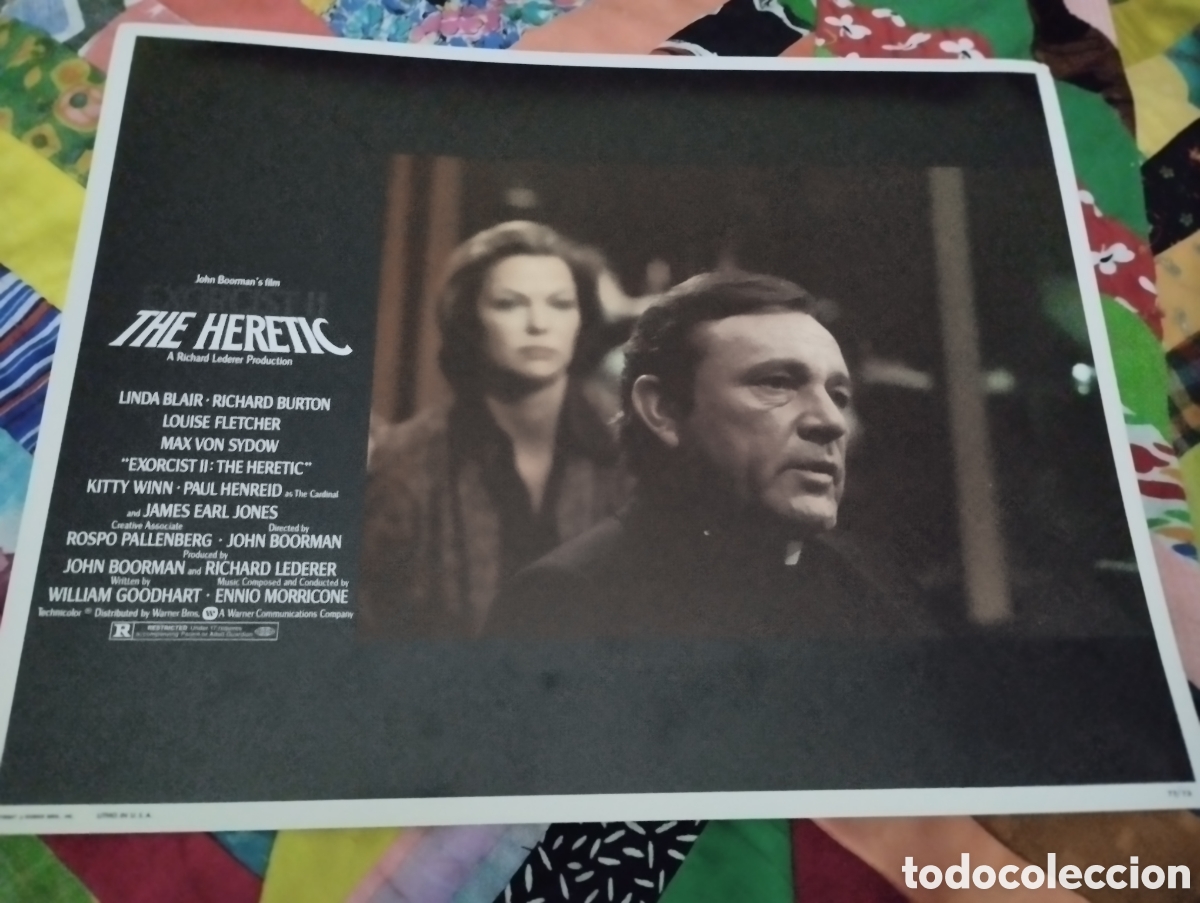 Cine: LOBBY CARD AMERICANO - EL EXORCISTA II EL HEREJE 1972
