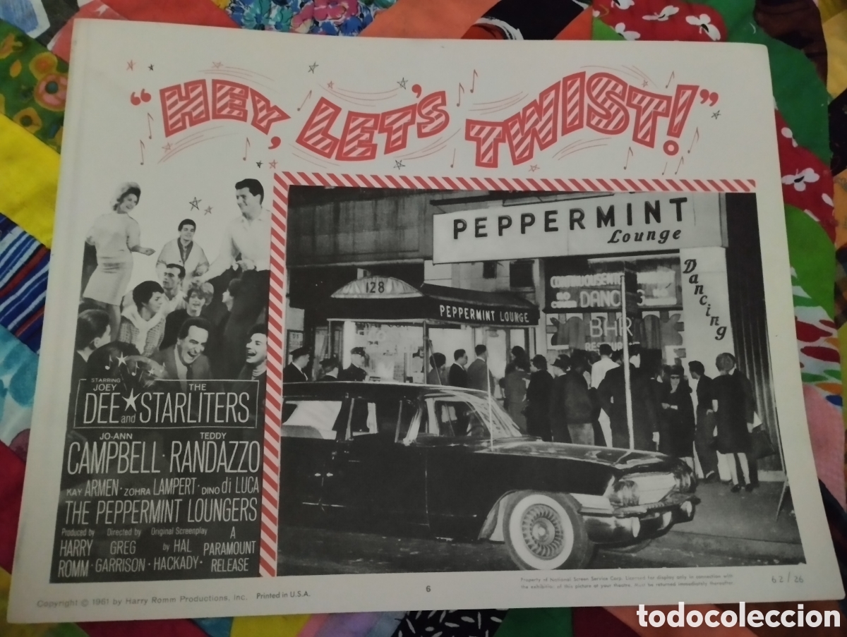 Cine: LOBBY CARD AMERICANO - HEY, LETS TWIST 1961