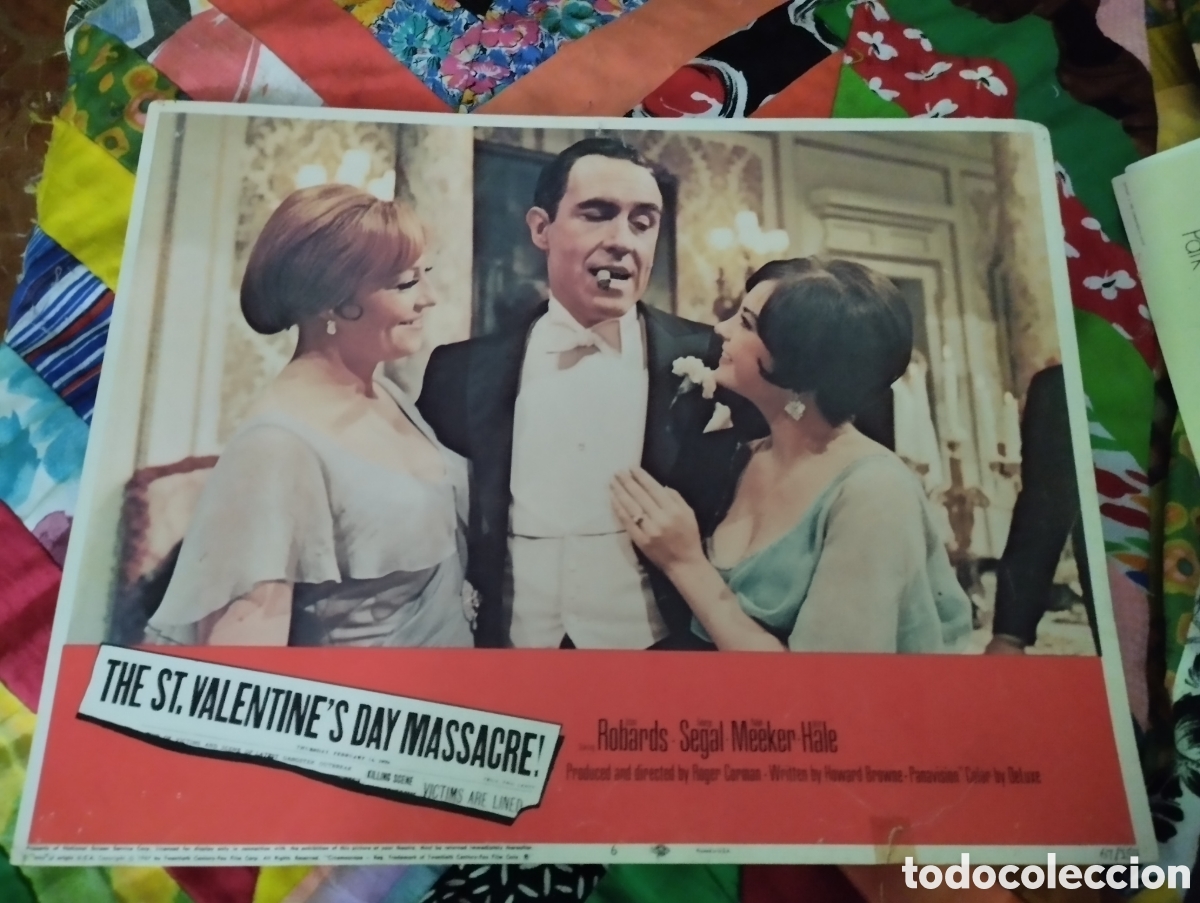 Kino: LOBBY CARD AMERICANO - LA MATANZA DEL DIA DE SAN VALENT&Iacute;N 1967