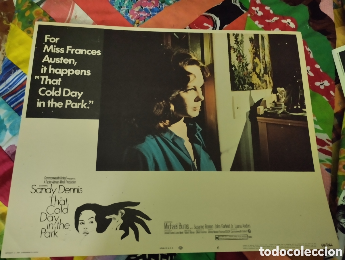 Cine: LOBBY CARD AMERICANO - AQUEL FRIO DIA EN EL PARQUE 1969