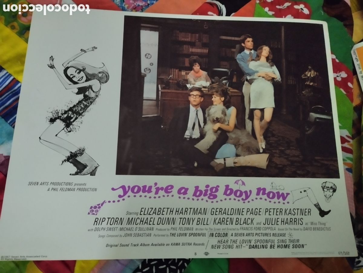 Cine: LOBBY CARD AMERICANO - You're a Big Boy Now 1966