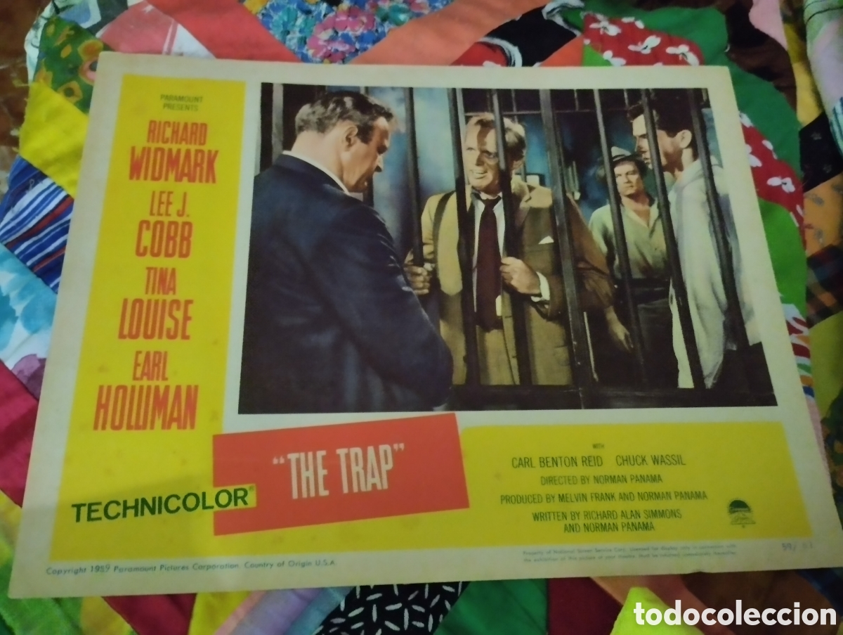 Cine: LOBBY CARD AMERICANO - LA TRAMPA 1959