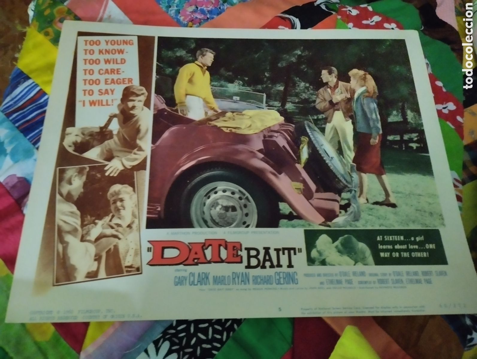 Cine: LOBBY CARD AMERICANO - DATE BAIT 1960