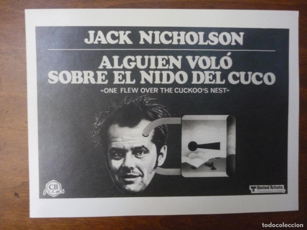 Cine: alguien volo sobre el nido del cuco - foto original b/n - jack nicholson milis forman cb films