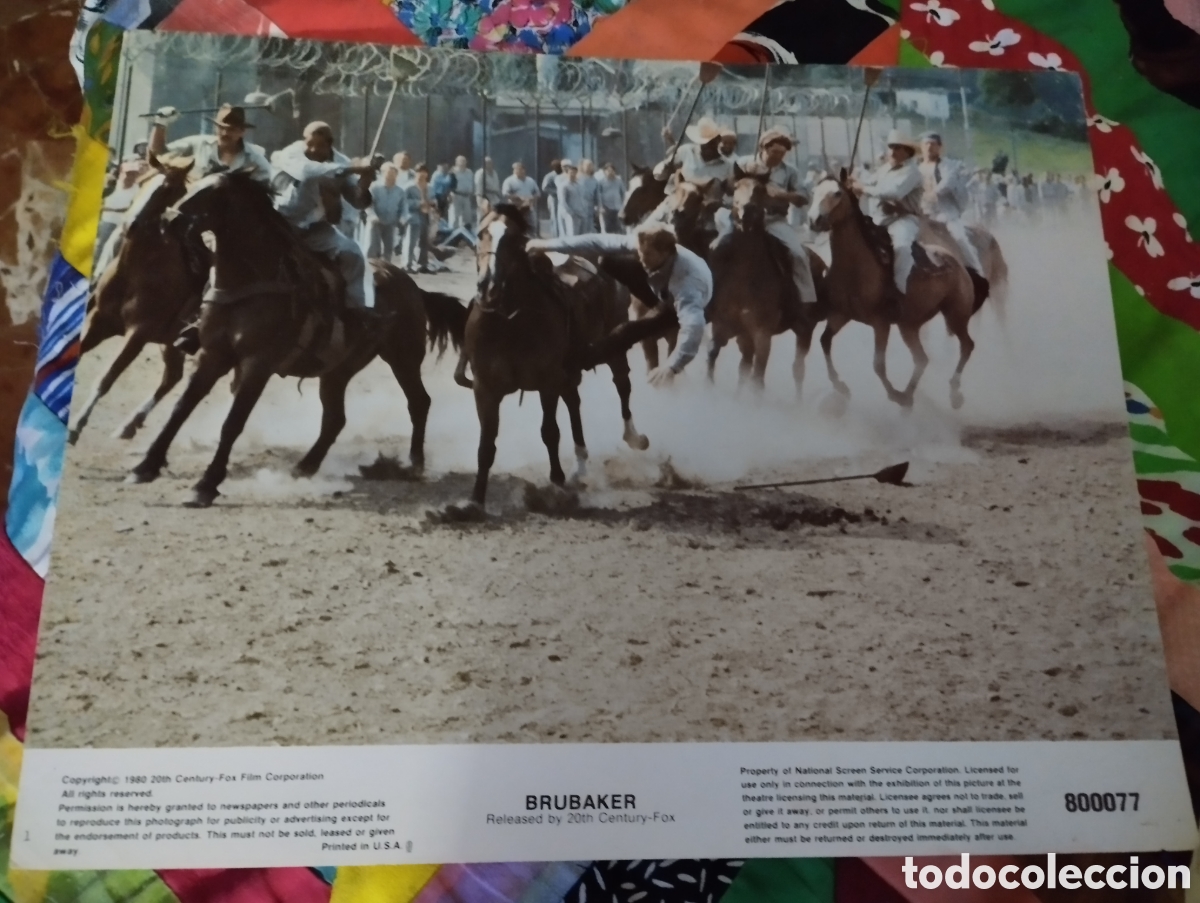 Cine: LOBBY CARD AMERICANO - BRUBAKER 1980