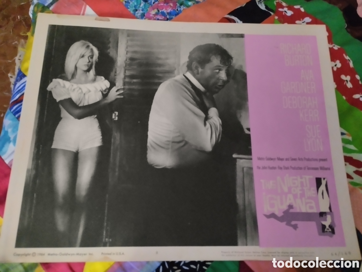Cine: LOBBY CARD AMERICANO - LA NOCHE DE LA IGUANA 1963
