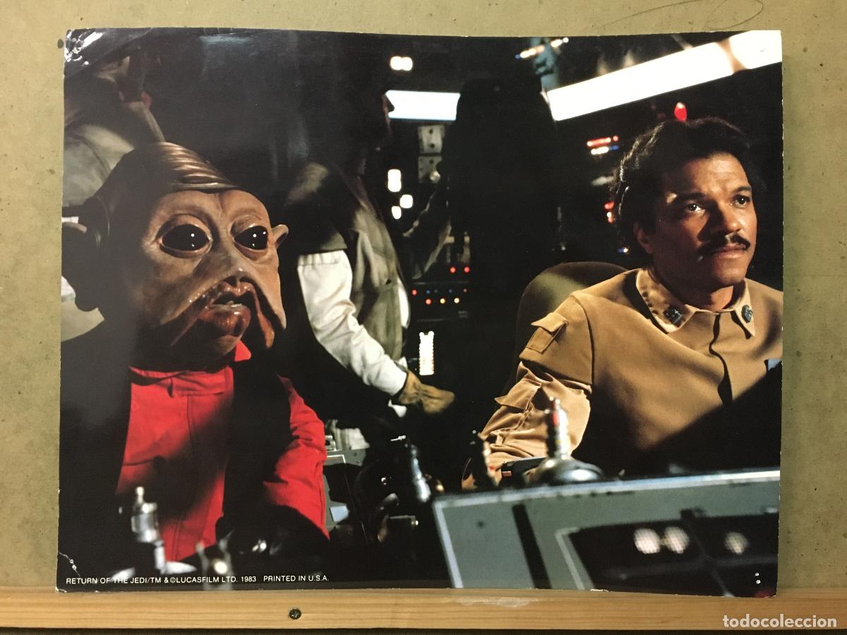 Cine: AET58 EL RETORNO DEL JEDI STAR WARS BILLY DEE WILLIAMS LOBBY CARD ORIGINAL AMERICANO