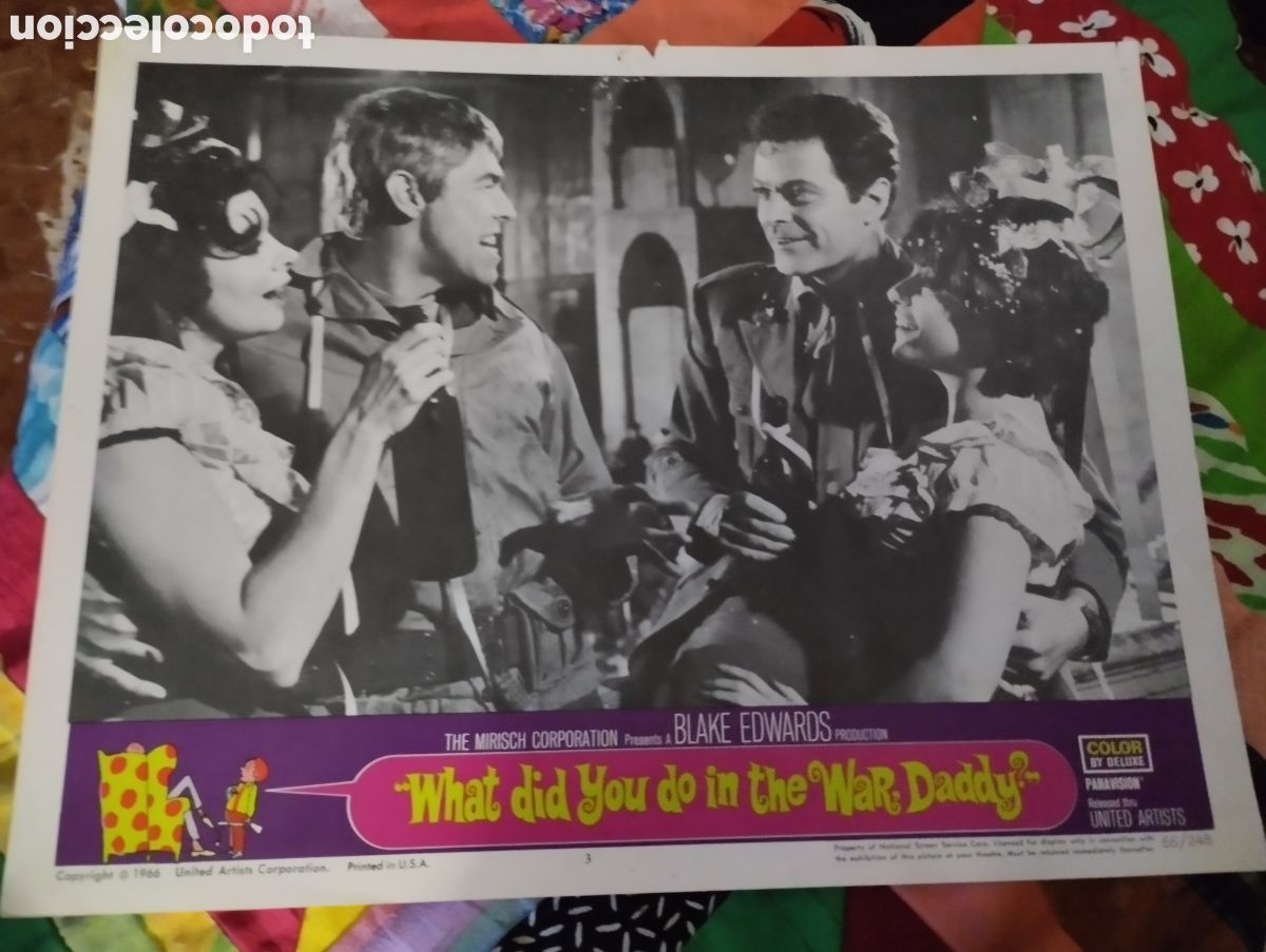 Cine: LOBBY CARD AMERICANO - QUE HICISTE EN LA GUERRA PAPI 1963