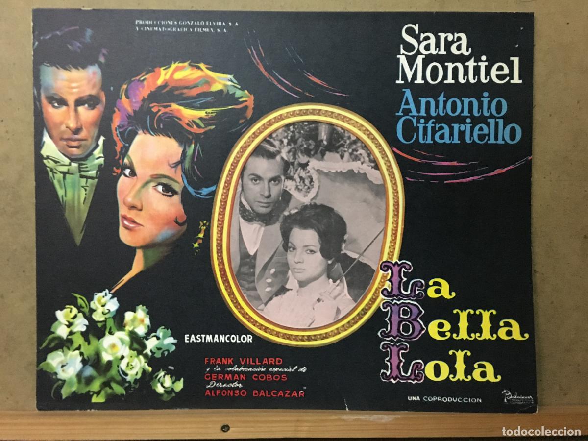 Cine: AET70 LA BELLA LOLA SARA MONTIEL LOBBY CARD ORIGINAL MEJICANO F