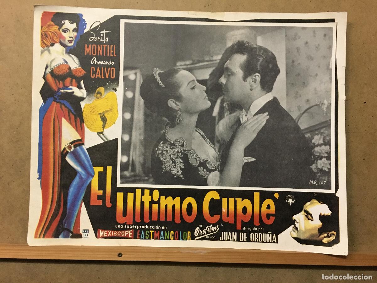 Cine: AET72 EL ULTIMO CUPLE SARA MONTIEL LOBBY CARD ORIGINAL MEJICANO