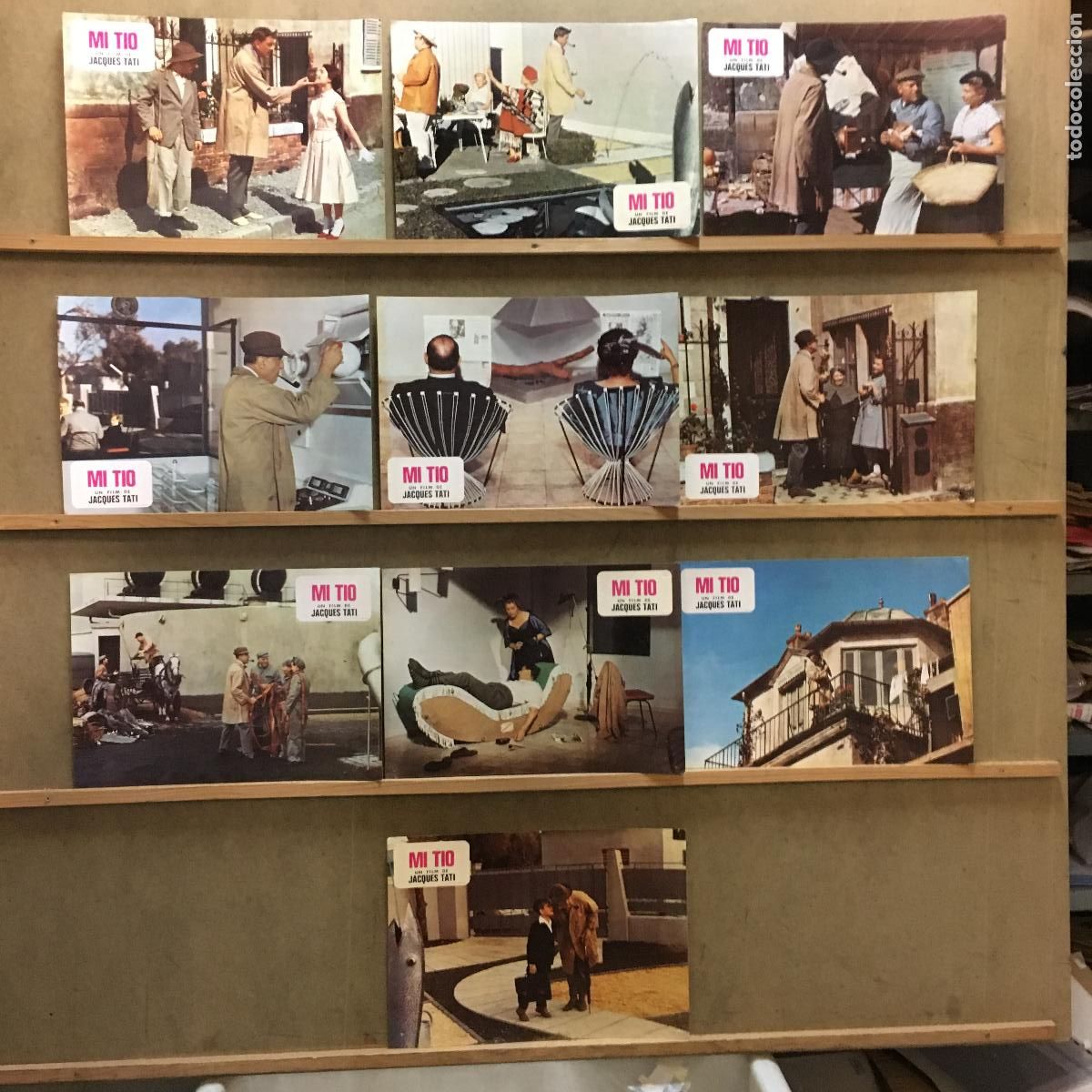 Cine: AET76 MI TIO JACQUES TATI SET 8 FOTOCROMOS ORIGINAL ESPA&Ntilde;OL R-78