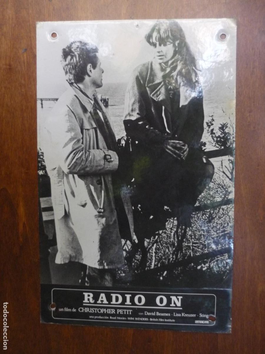 Cine: radio on - fotocromo original b/n - david beames lisa kreuzer - chistopher petit