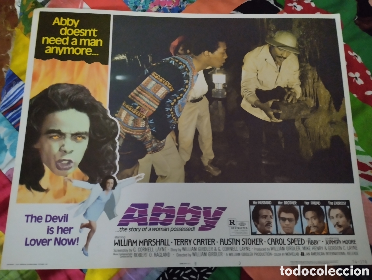 Cine: LOBBY CARD AMERICANO - ABBY 1974
