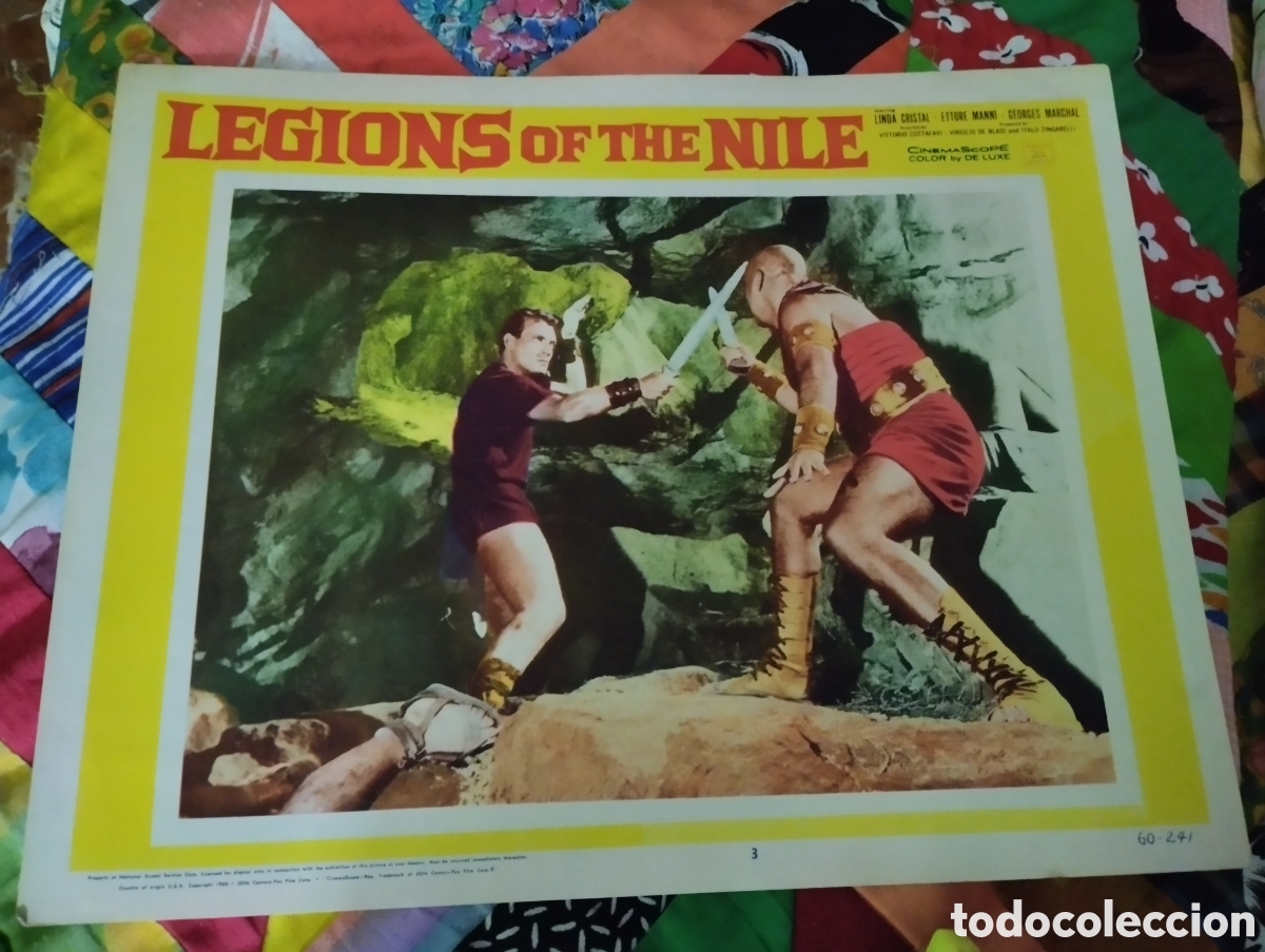 Kino: LOBBY CARD AMERICANO - LAS LEGIONES DE CLEOPATRA 1959